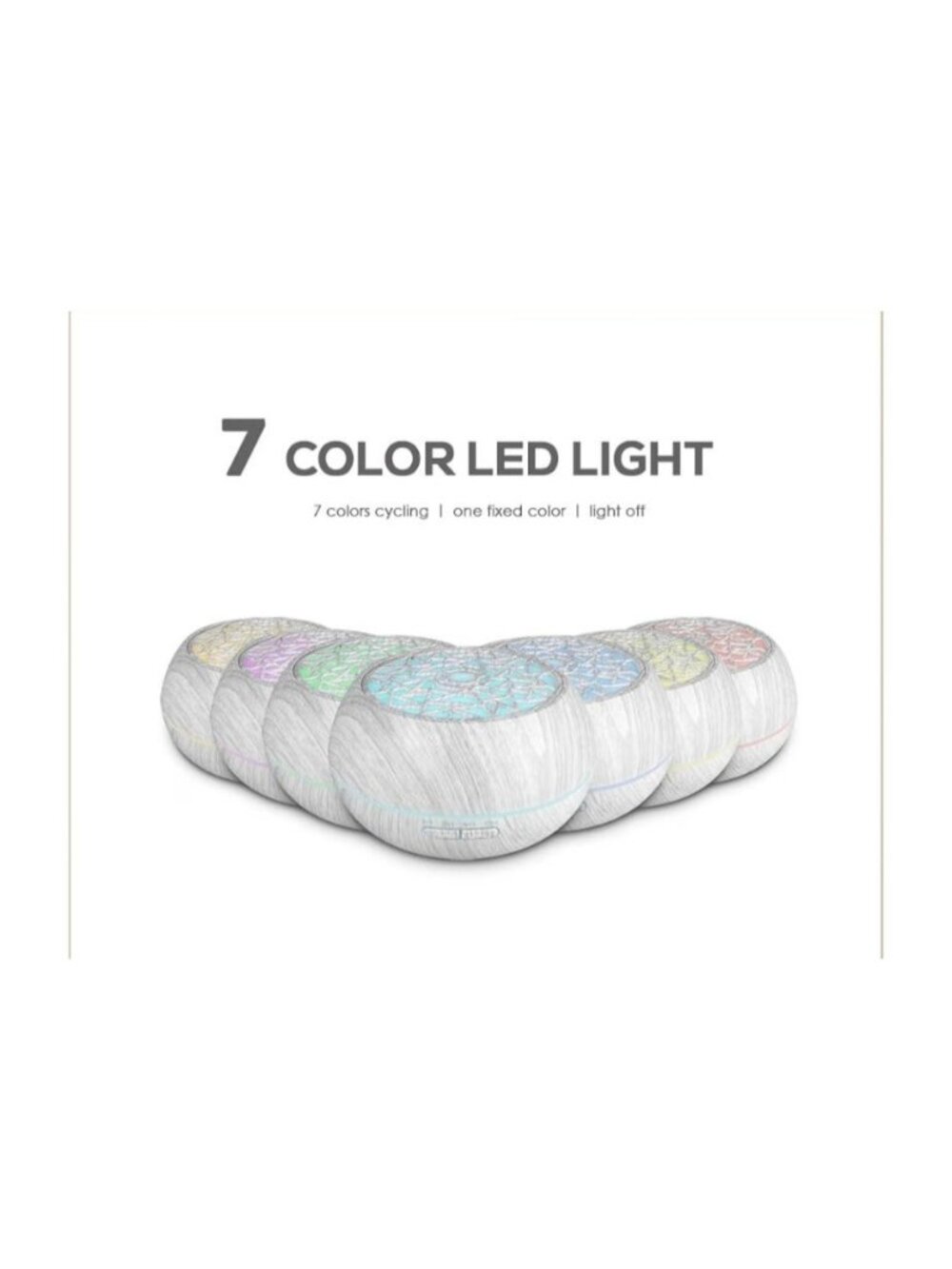 Essential Oil Diffuser Timer 7-Color LED Night Light Remote Control Auto-Off - Picture 5 of 12